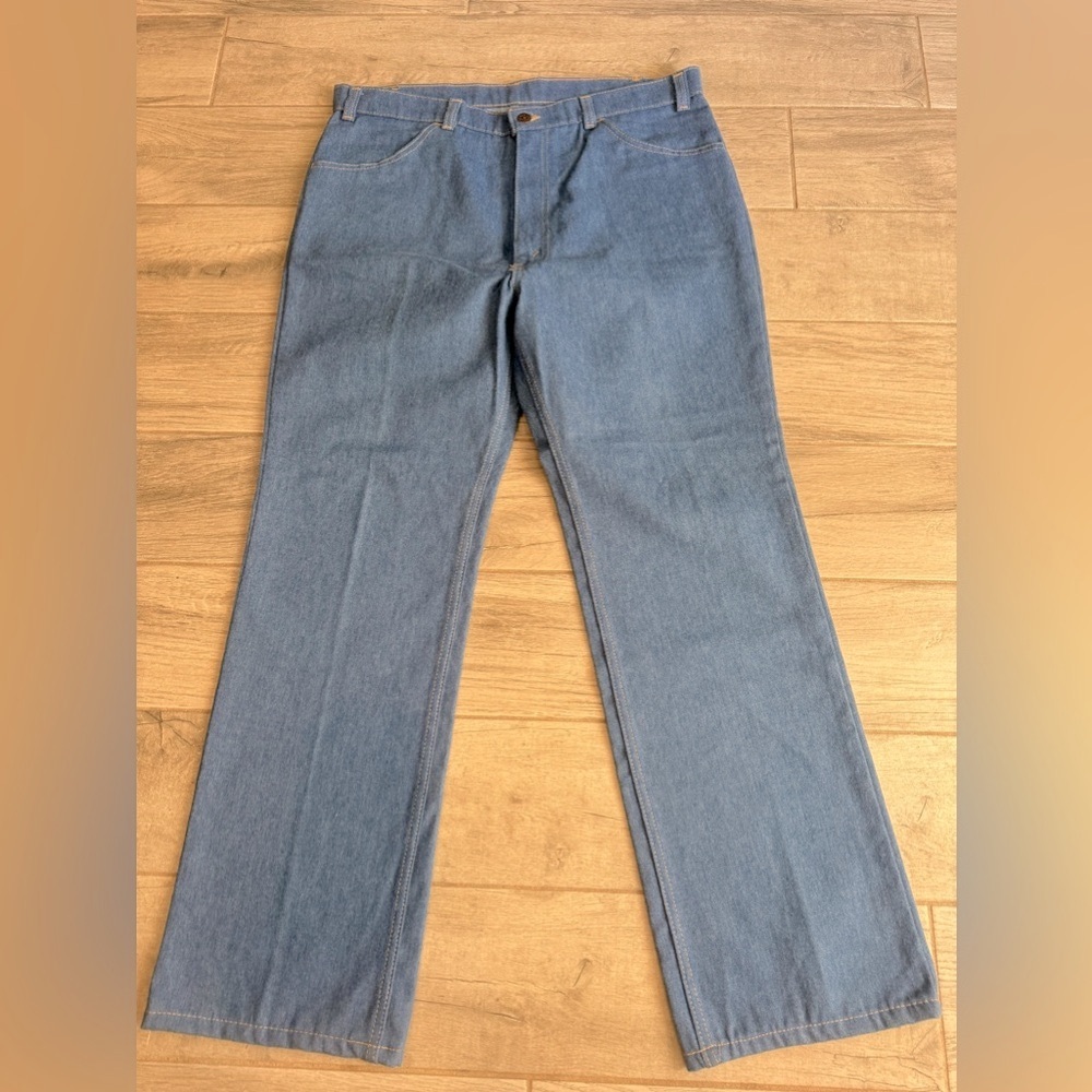 Levi’s 70s vintage bootcut orange label 38 30 mens western jeans fits 36x30